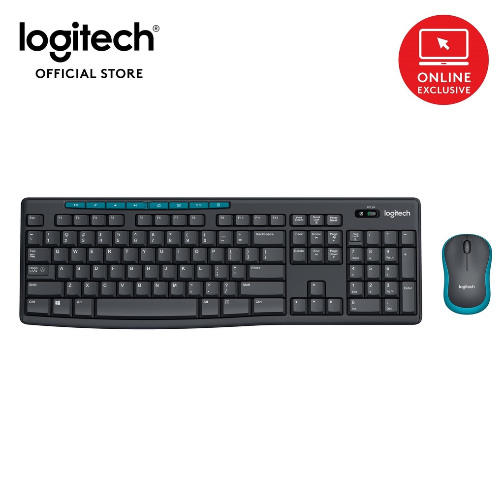 Bộ bàn phím và chuột không dây Logitech MK275