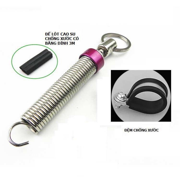 Lò Xo Mở Cốp Tự Động Cao Cấp Có Vòng Đệm & Lót Cao Su