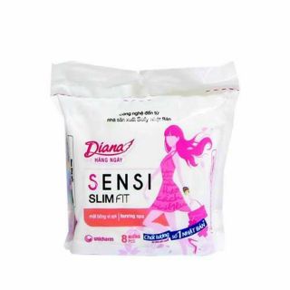 Băng vệ sinh hàng ngày Diana Sensi Slimfit 8 miếng