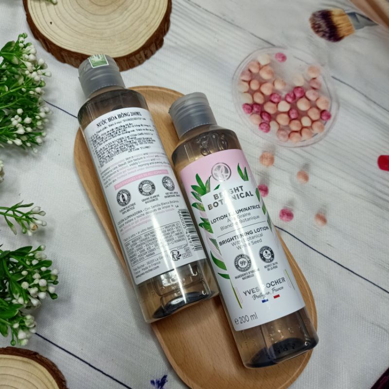 Mẫu mới Nước hoa hồng Yves Rocher White Botanical Exceptional Toner 200ml sáng da