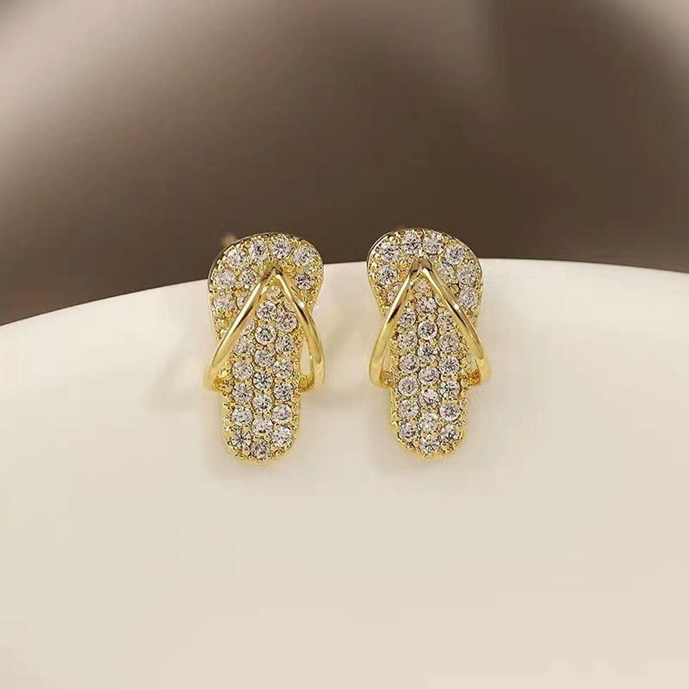 SOMEDAYZL Khuyên Tai Hình Đôi Giày Thời Trang Vintage