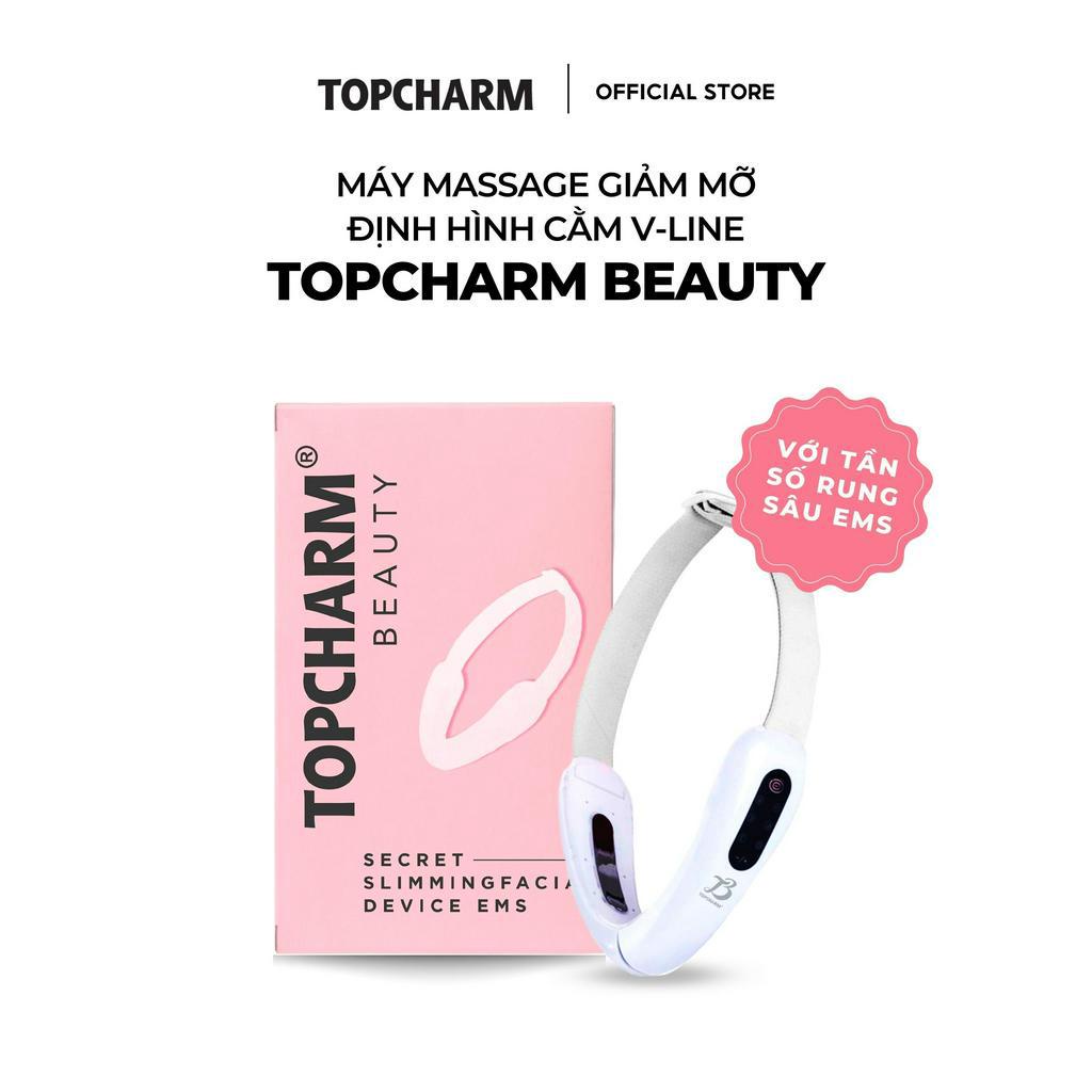 Máy Nâng Cơ Mặt V - Line Topcharm - Giảm Nọng Cằm, Trẻ Hóa Da, Đai Nâng Cơ Mặt Công Nghệ Ems Hiện Đại