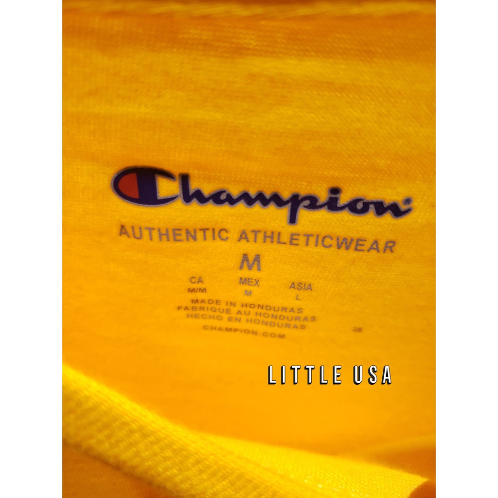 ÁO CHAMPION® TAGLESS GRAPHIC TEE - GOLD - 100% AUTHENTIC - 100% SHIPPED USA