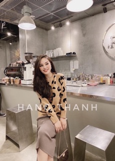 Set len da báo chân váy len ghi(ko bán rời)