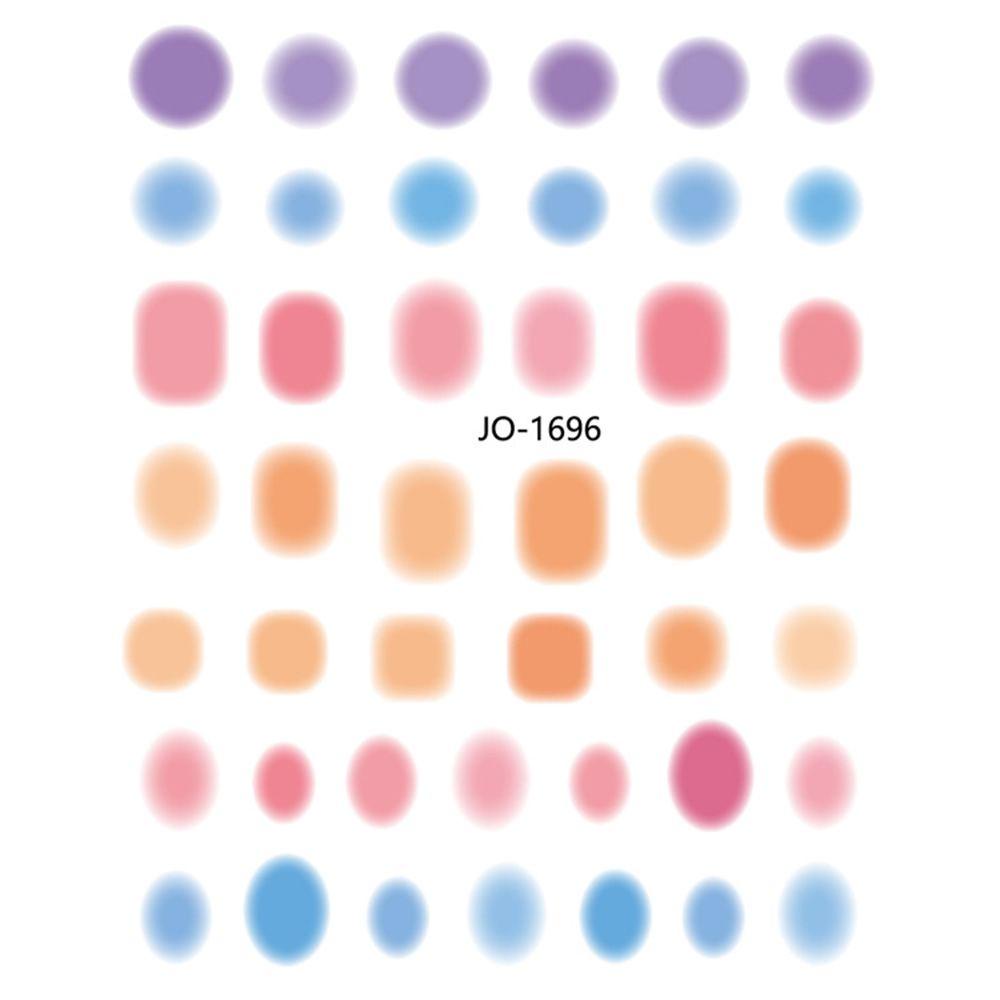 Miếng Dán Móng Tay Hình Trái Tim Màu Trong Suốt Dễ Thương