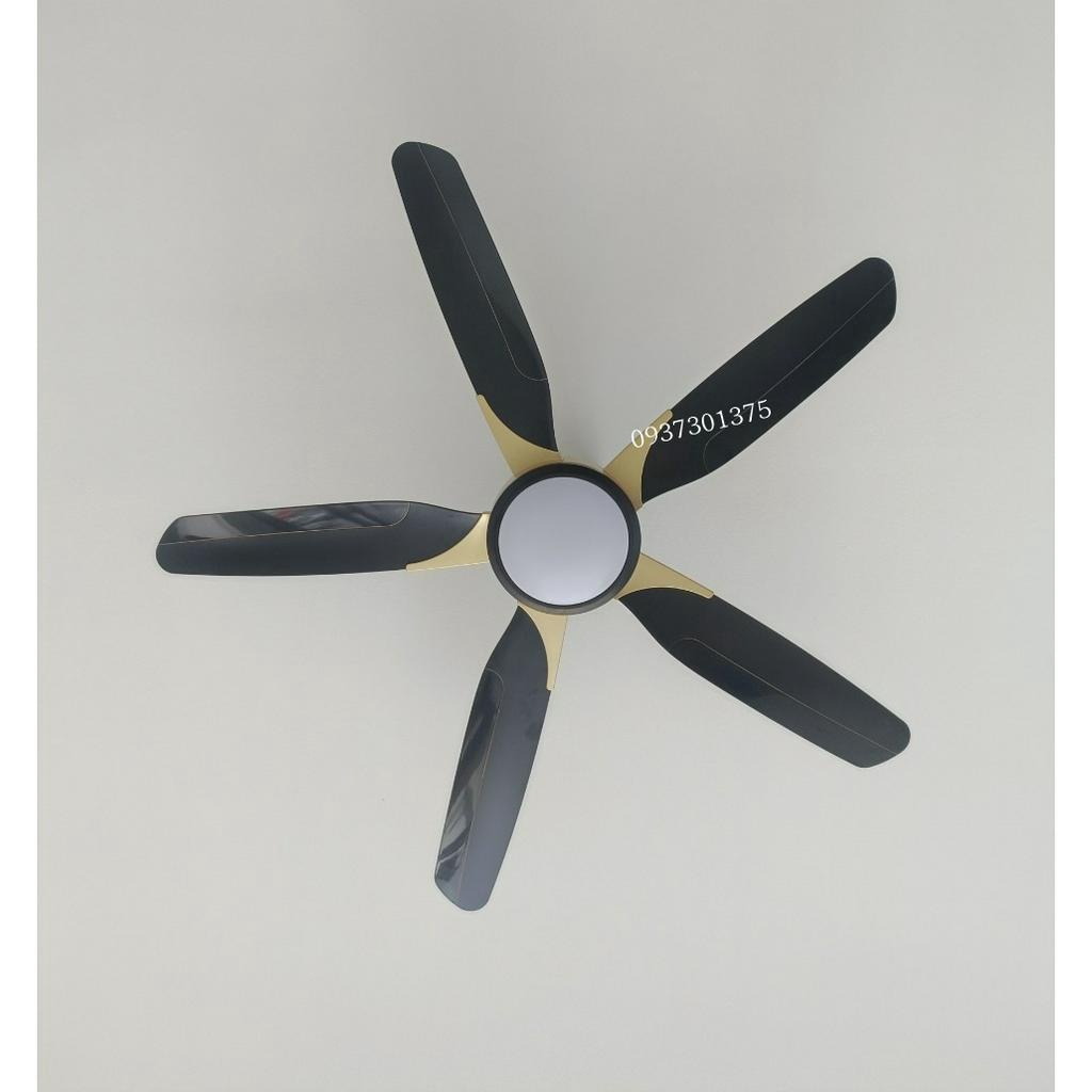 Quạt trần 5 cánh hiện đại Z09 Trang trí phòng khách,động cơ DC lõi đồng sải cánh 1m4 đèn led 3 chế độ sáng