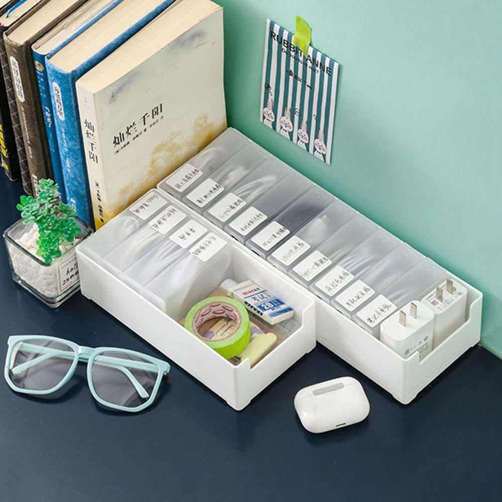 YIYU Hộp Nhựa Phân Ngăn Đựng Cáp Sạc USB Để Bàn TYLER1