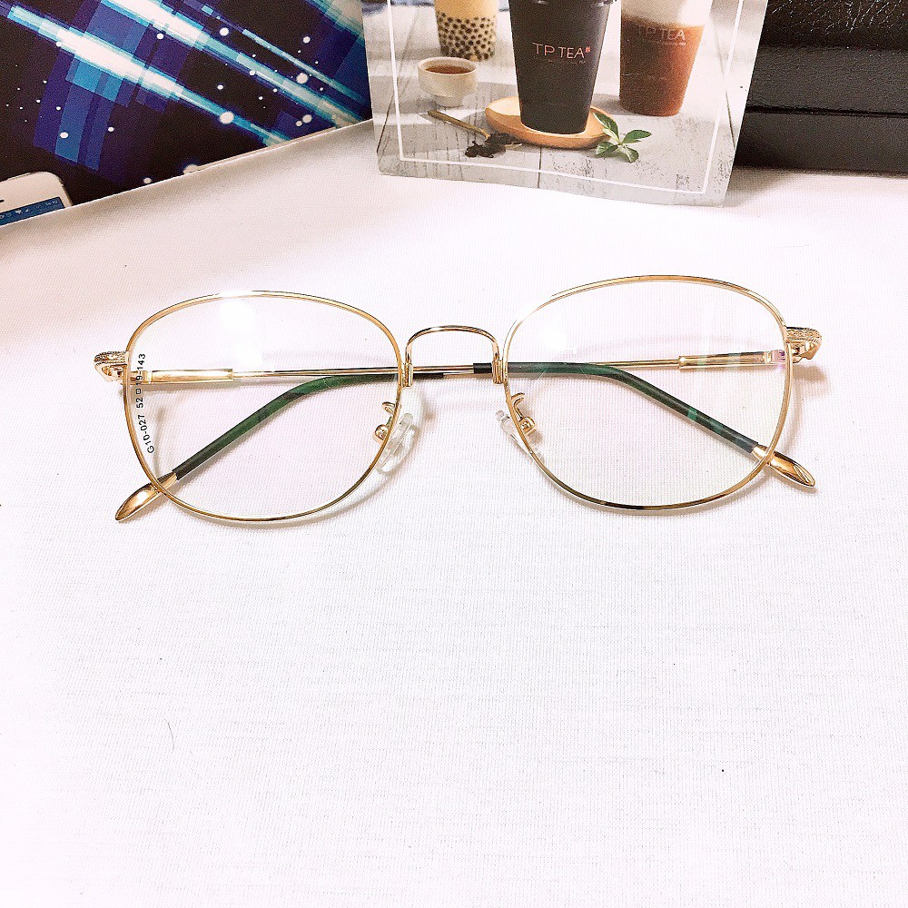 Gọng kính kim loại g10-027 nhận cắt kính cận viễn theo yêu cầu | BigBuy360 - bigbuy360.vn