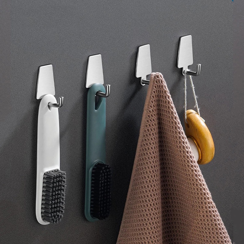 Móc Treo Đồ Dùng Dán Tường Bằng Thép Không Gỉ Tiện Dụng Cho Nhà Tắm