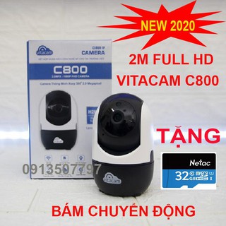 camera vitacam c800 full hd1080 2mpx tặng thẻ nhớ 32g