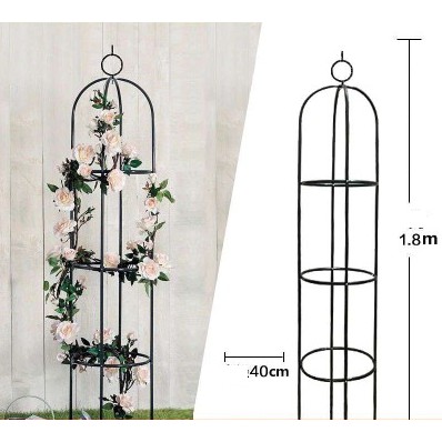 Khung thép lắp ráp dùng đỡ Hoa hồng leo, dây leo dạng Tháp