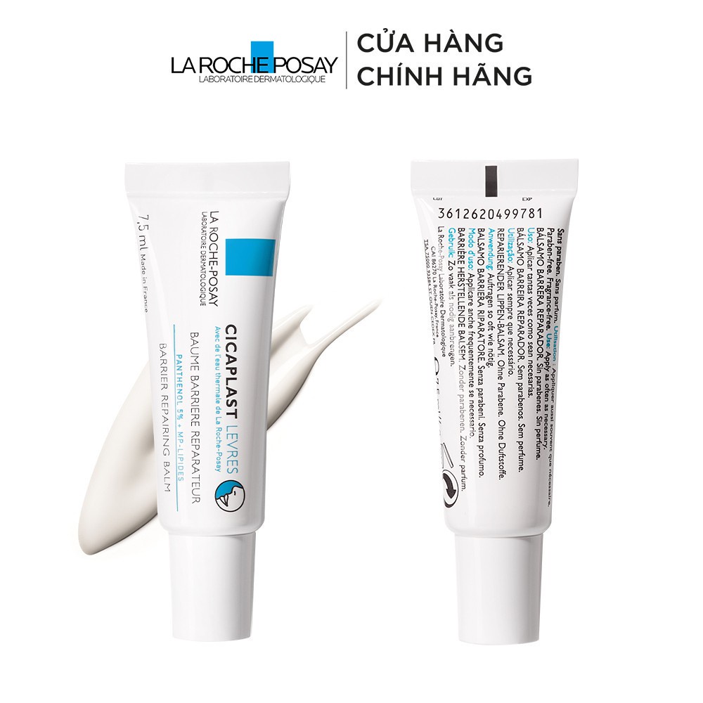 Kem Dưỡng giúp phục hồi độ ẩm &amp; bảo vệ môi La RochePosay Cicaplast Lips 7.5ml