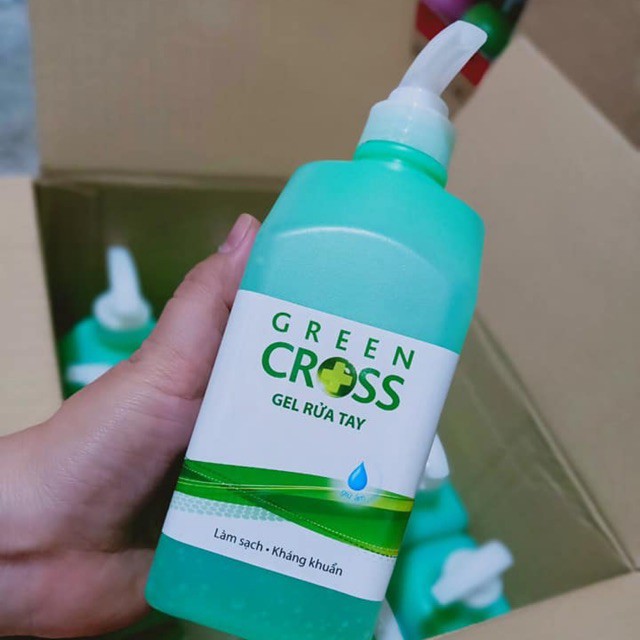 Nước rửa tay diệt khuẩn khô Green Cross 500ml hương ngẫu nhiên