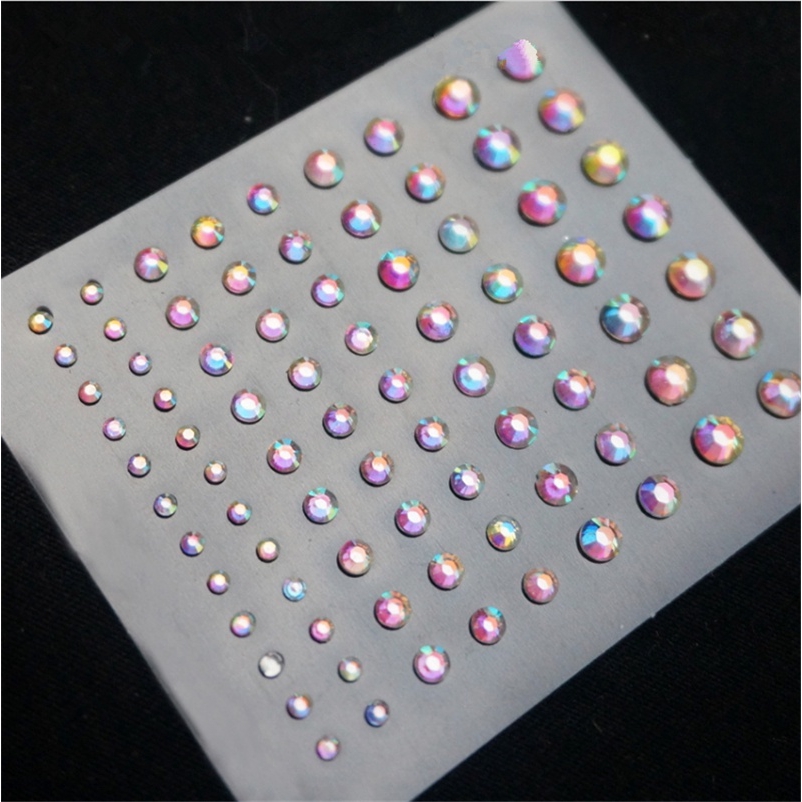 Hạt Đá Pha Lê Lấp Lánh Dán Mặt Và Cơ Thể