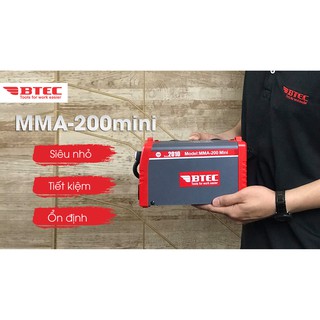 Máy hàn điện tử mini Inverter BTEC mã MMA-200Mini