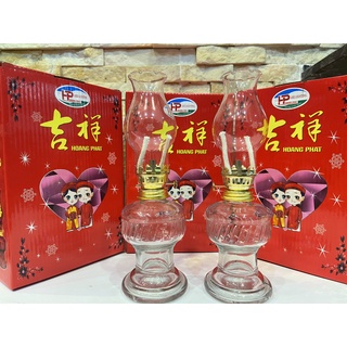 | CỬA HÀNG BỒ ĐỀ TÂM | 1 ĐÔI ĐÈN THỦY TINH ĐỐT DẦU LƯU LY (2 ĐÈN)