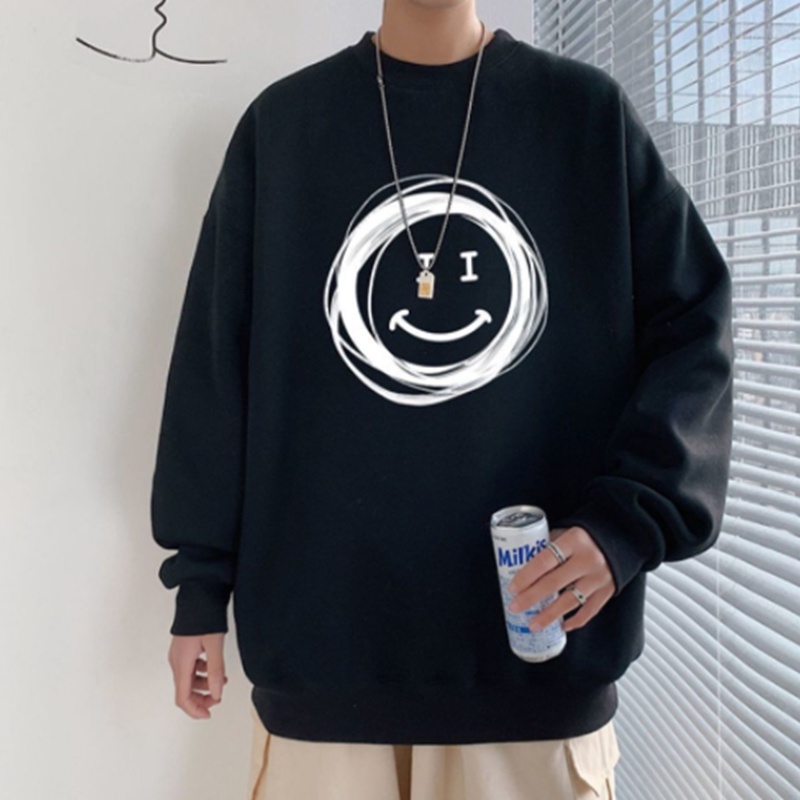 Áo sweater nam unisex form rộng nỉ ngoại local brand đẹp cặp đôi ulzzang hàn quốc oversize dày mịn MẶT CƯỜI