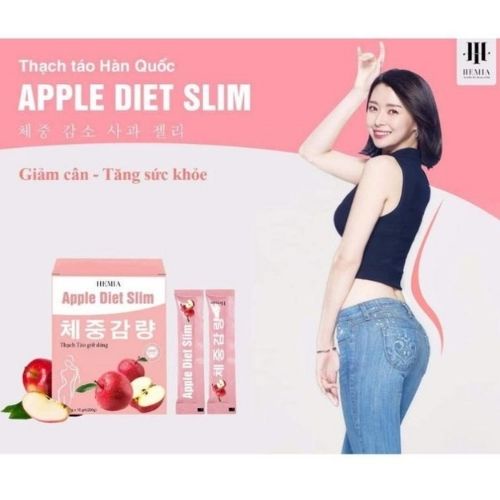 [Chính Hãng] Thạch Táo Giảm Cân Hemia Kèm Quà Tặng Giảm 3-5kg Sau 1 Liệu Trình