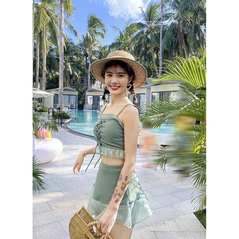 [Tặng Chong Chóng Gắn Mũ Bảo Hiểm] Set Bikini Đồ Bơi Đuôi Cá Đi Biển ~ ORIN ORRIN CLOSET | BigBuy360 - bigbuy360.vn
