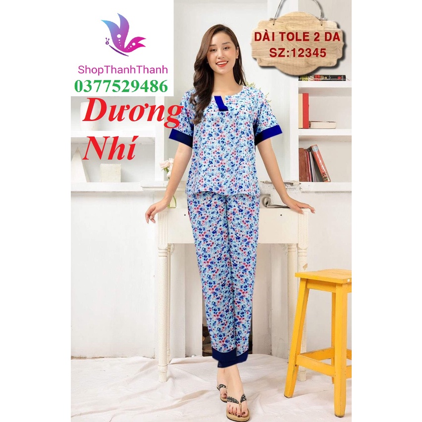 Up Size 1 2 3 4 5 QUẦN DÀI TAY NGẮN Đồ bộ mặc nhà Tole Tôn Lanh 2 Da Cao cấp Big Size ShopThanhThanh Size 2 3 4 5