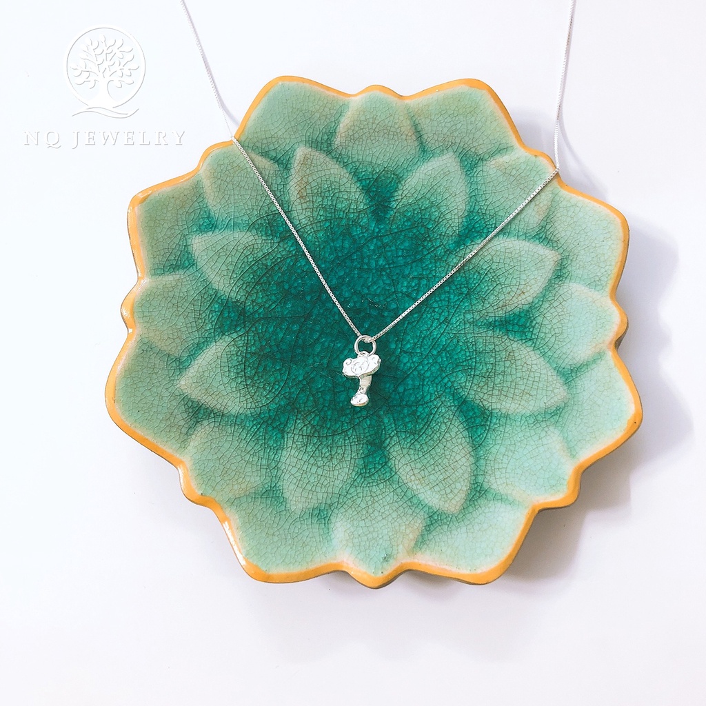 Dây chuyền bạc mặt ruyi gậy như ý treo- NQ Jewelry