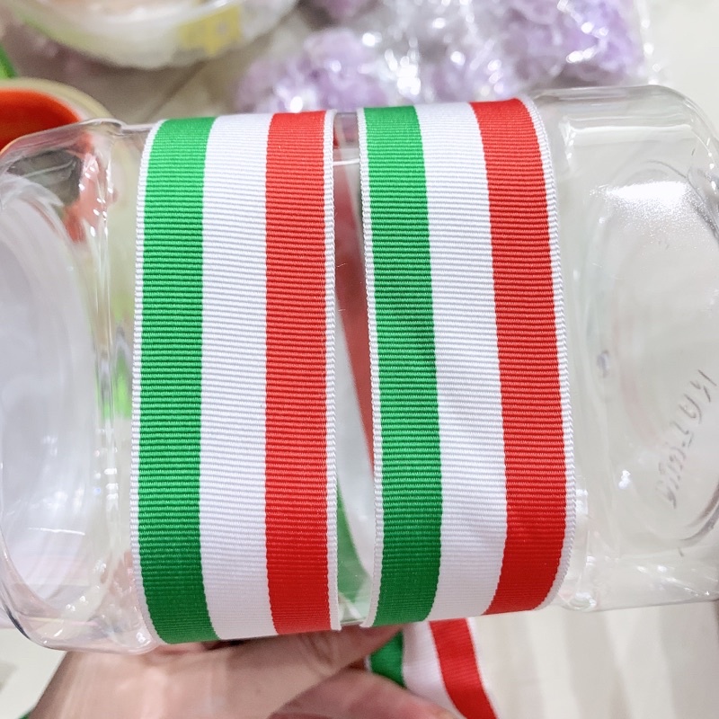 Dây dệt sọc 3 màu bản 3cm
