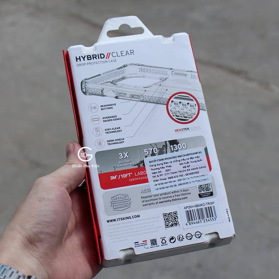 Ốp Lưng Itskins Pháp Spectrum Clear Chống Sốc 3M/10ft Dành Cho IP 13/13 Pro/13 Pro Max