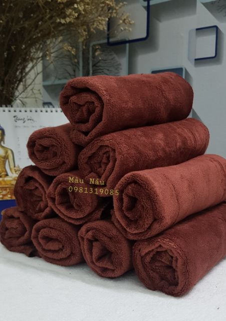 KHĂN GỘI ĐẦU,QUẤN ĐẦU SPA 35x75cm  thấm hút cực tốt HÀNG LOẠI 1