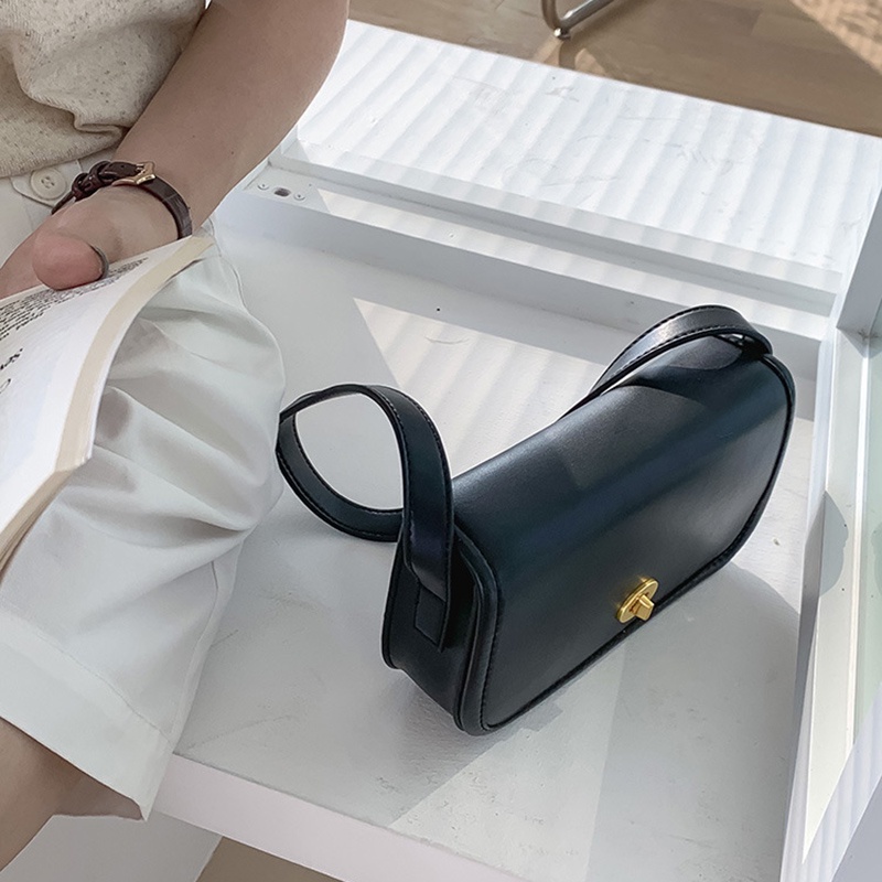 Túi Xách Đeo Vai Màu Sắc Đơn Giản Phong Cách retro Dành Cho Nữ