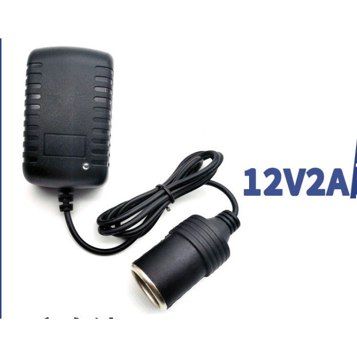 Bộ chuyển đổi sạc 220v sang 12V - 2A tẩu ô tô