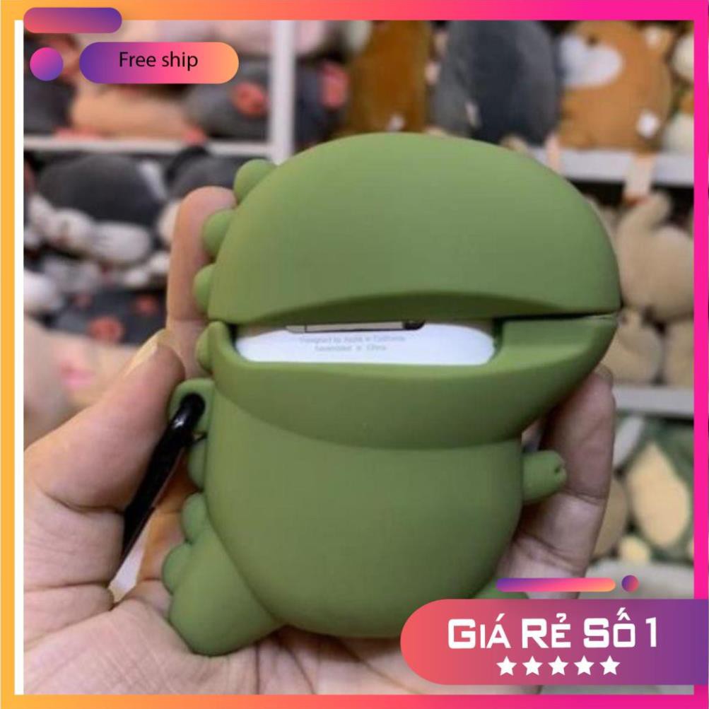 Airpods Case ⚡Freeship ⚡ KHỦNG LONG TIA SÉT Case Tai Nghe Không Dây Air-pods 1/ 2/ i12/ Pro - Châts Case Store