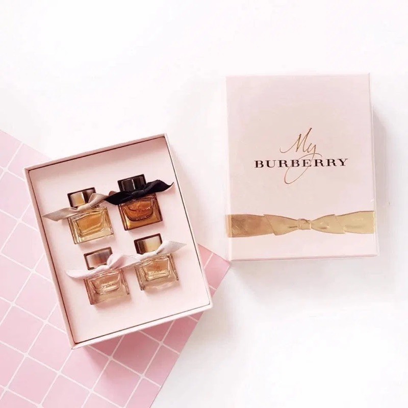 [Hàng USA] Set Nước Hoa MY BURBERRY MINIATURE COLLECTION 4 Chai * 5ml