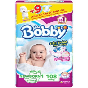 MIẾNG LÓT SƠ SINH BOBBY NB1/NB2