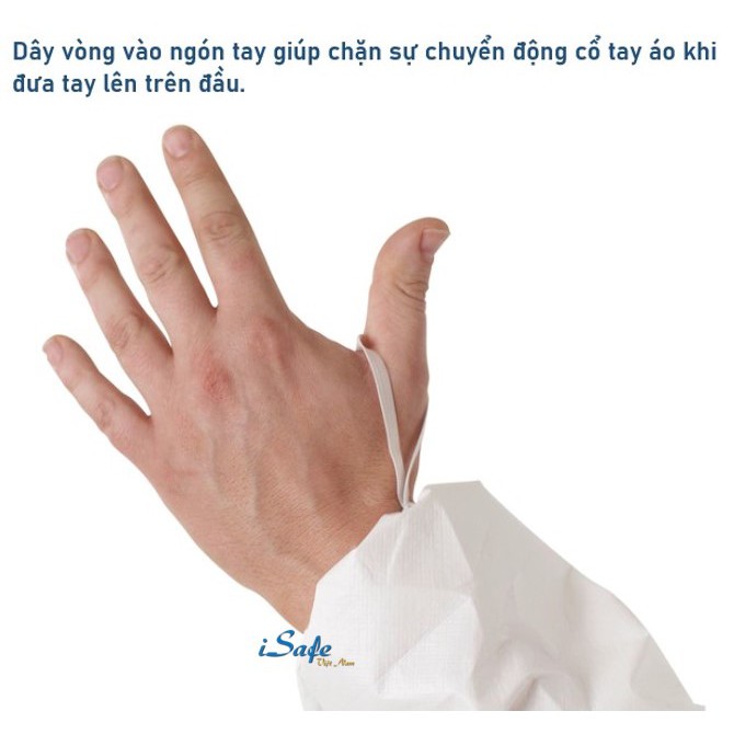 Quần áo phòng dịch cấp độ 4 Ansell Alphatech 2000 Model 111 chính hãng, tiêu chuẩn châu Âu. Bộ chống hóa chất dùng 1 lần