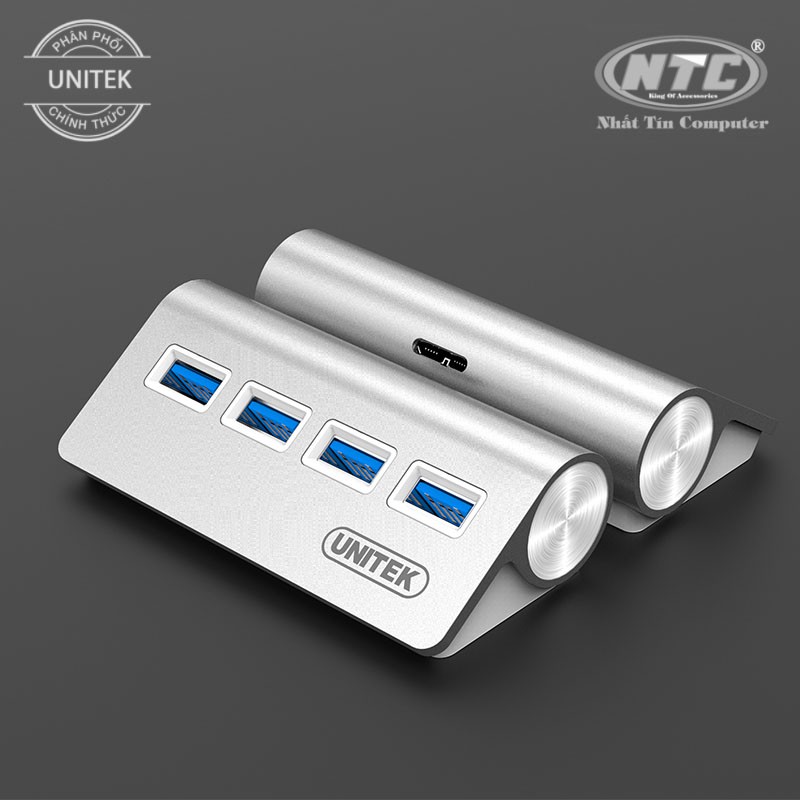 HUB chia USB 3.0 Unitek Y-3186 ra 4 cổng USB-hỗ trợ tốc độ lên đến 5Gbps