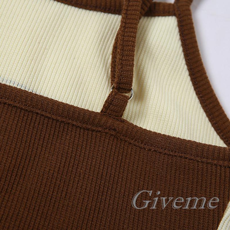 Áo Hai Dây Dáng Ôm In Chữ Phong Cách Cổ Điển Thời Trang Mùa Hè Cho Nữ