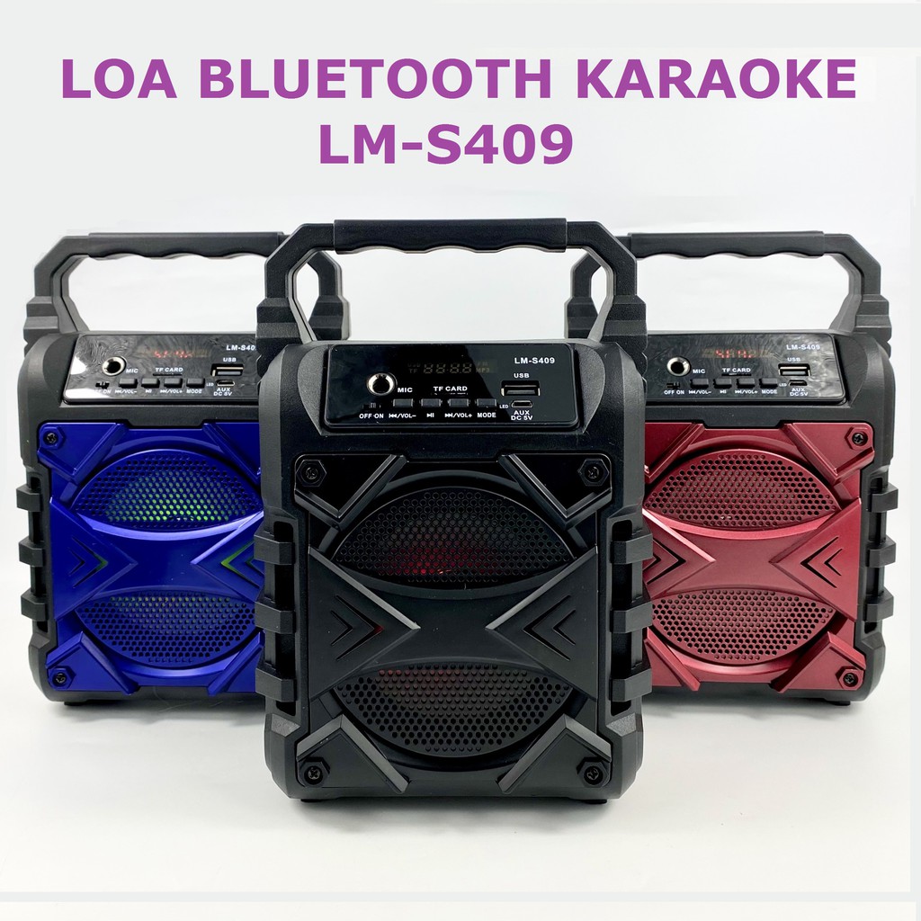 Loa bluetooth karaoke mini xách tay SK-1171 nghe nhạc không dây thỏa thích ca hát tích hợp đèn led đổi màu