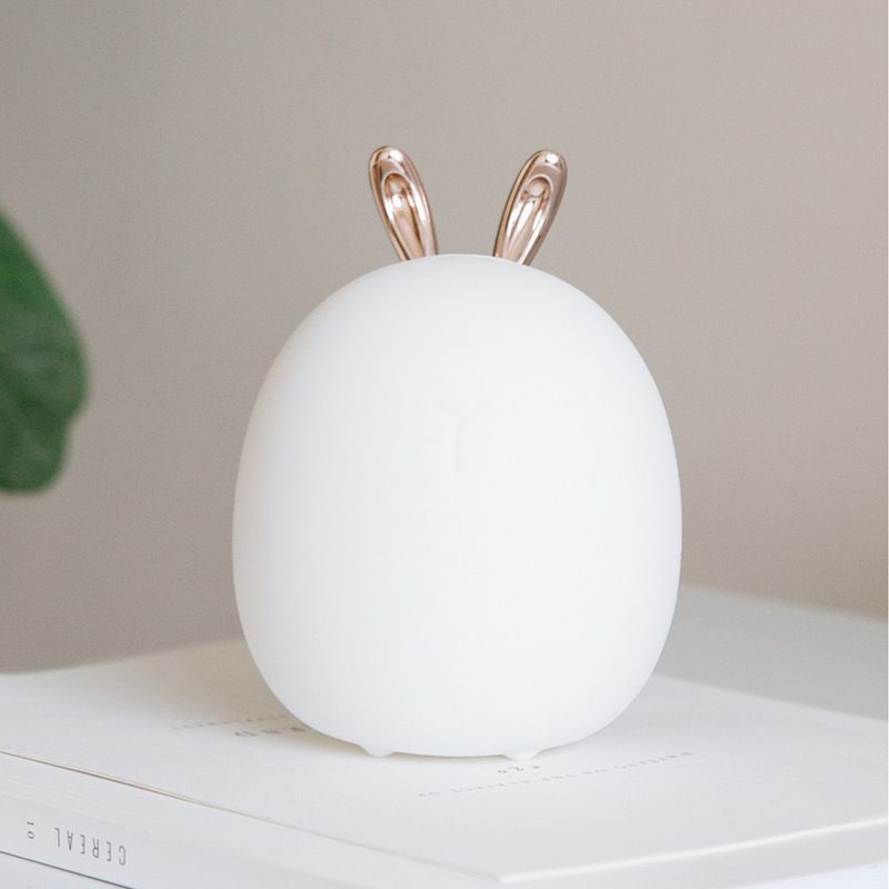 Đèn ngủ cảm ứng hình tai hươu Silicon USB ✅  Đèn ngủ để bàn hình thú ✅ Phát sáng 3 cấp độ  Quà tặng đáng yêu