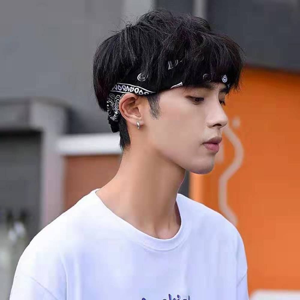 Khăn Trùm Đầu Thấm Hút Mồ Hôi Phong Cách Hip Hop Thời Trang Hàn Quốc Cho Nam Và Nữ