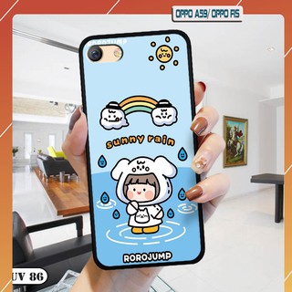 Ốp Oppo A59/ F1S - lưng nhám viền dẻo ngộ nghĩnh