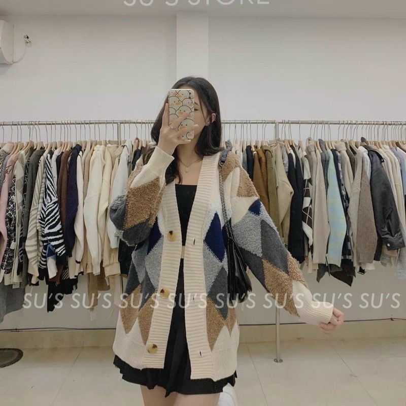[Mã 2611THTRANG100K hoàn 10% xu đơn 99K] Áo cadigan len lông trám quảng châu | BigBuy360 - bigbuy360.vn