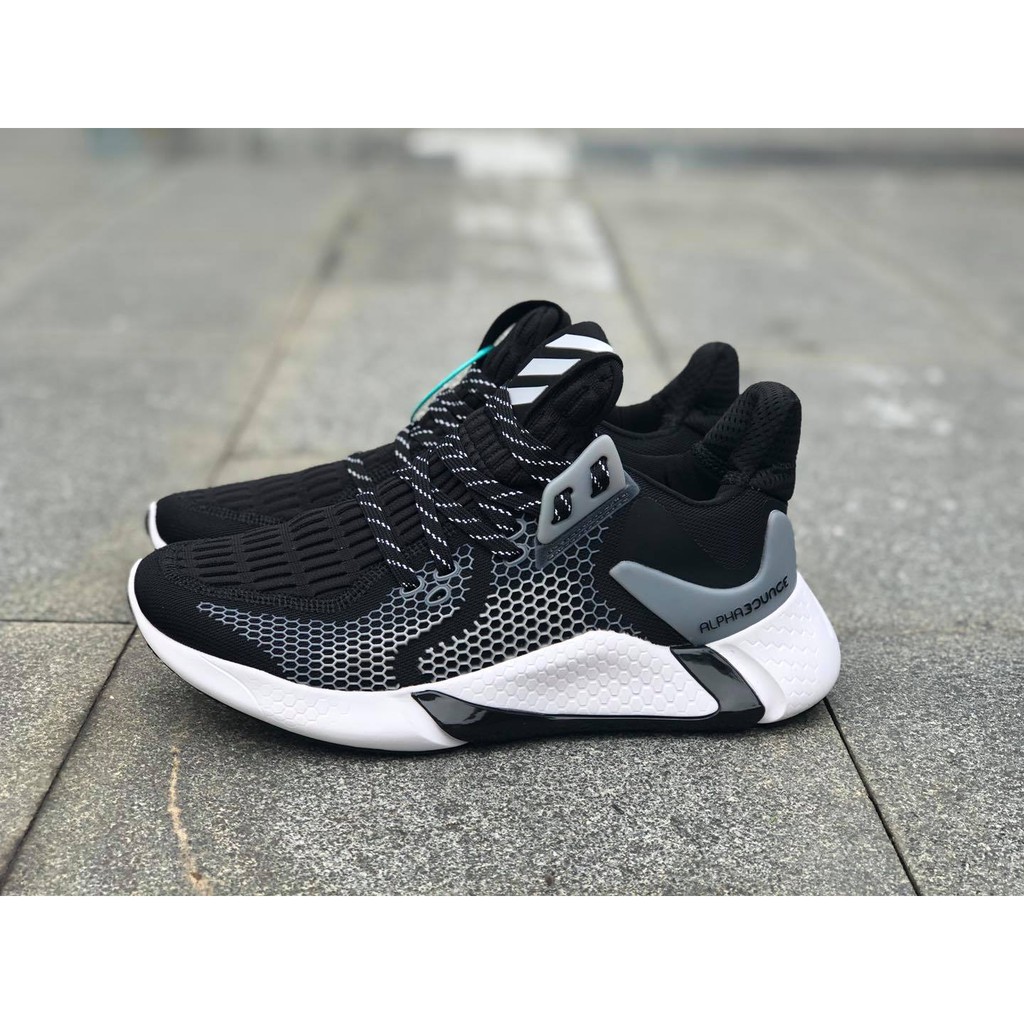 Giày Nam Adidas Alphabounce instinct 2020 Full box - Trắng Đen