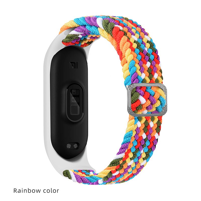 Dây Đeo Sợi Nylon Cho Đồng Hồ Thông Minh Xiaomi Mi Band 6 5 4 Miband 6