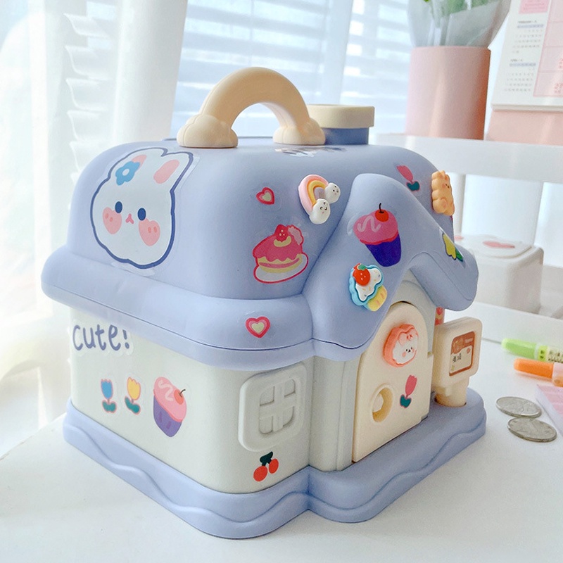 Hộp Đựng Tiền Tiết Kiệm Hình Ngôi Nhà Nhỏ Dễ Thương Cho Bé