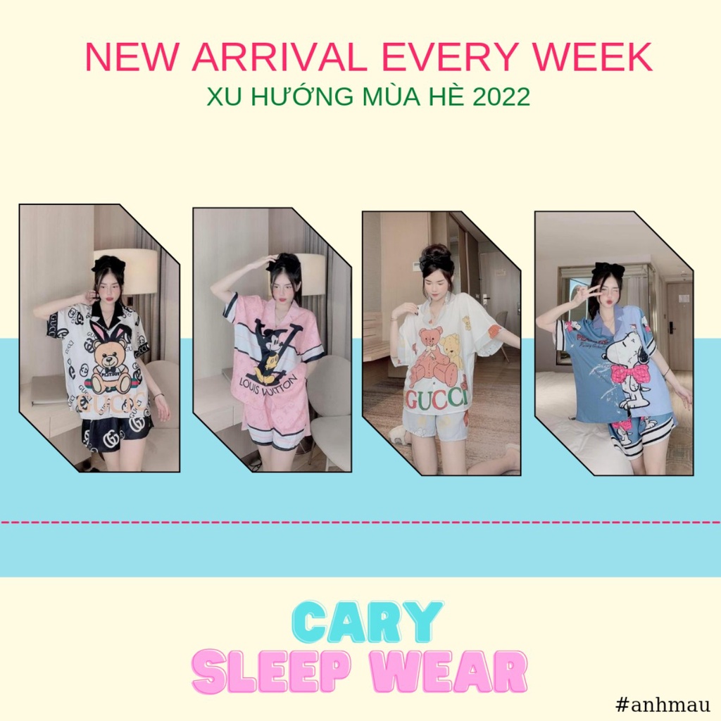 Bộ lụa cánh dơi áo cộc quần đùi cao cấp chất liệu mango CARY