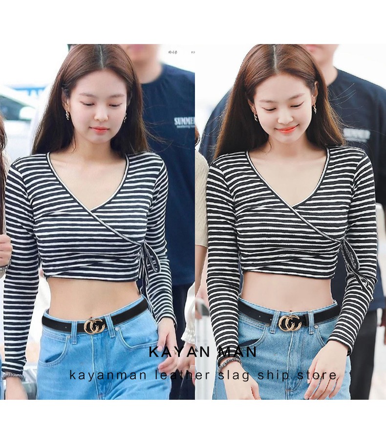 Thắt Lưng Denim Phong Cách Hàn Quốc Đơn Giản Dành Cho Nữ