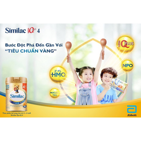 Sữa bột Similac HMO mẫu mới step 4 900g