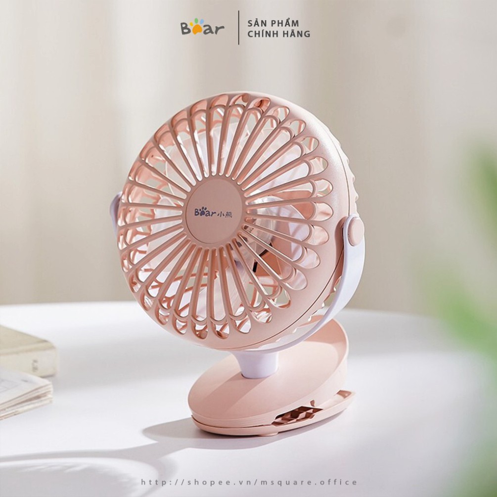 Quạt kẹp bàn mini tích điện du lịch tiện ích Bear® Chính hãng giá tốt | BigBuy360 - bigbuy360.vn