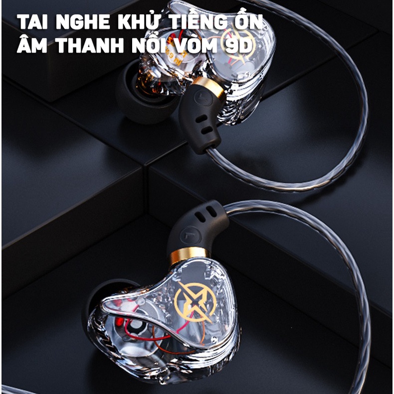 Tai Nghe Nhét Tai Chống Ồn Âm Thanh Hifi Sống Động Tích Hợp Micrô Cho Điện Thoại, Laptop, PC Live Stream TM-02 GEAR79