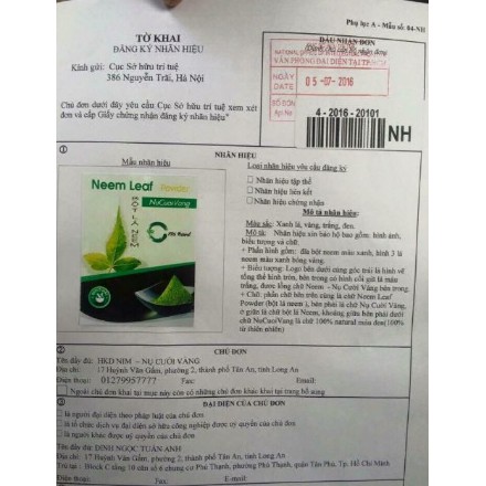 Bột Neem Ấn Độ thần thánh gói 110gr GT064